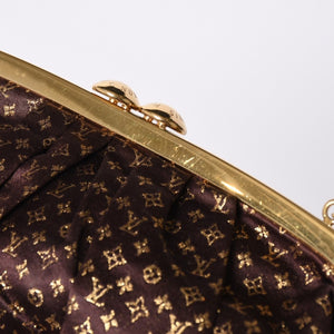 LOUISVUITTON Louis Vuitton Omoniere Handbag M92060 Monogram Satin Gold Hardware Good Condition Used 4a000353