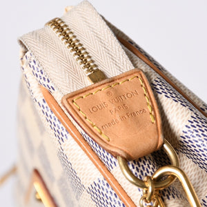 Very good condition LOUIS VUITTON Damier Azur Eva 2WAY hand shoulder bag N55214 Used 4a000275