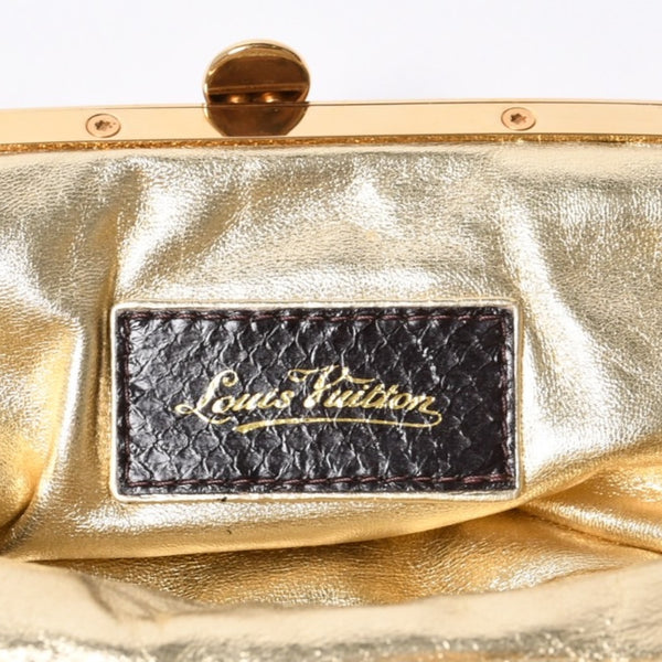 LOUISVUITTON Louis Vuitton Omoniere Handbag M92060 Monogram Satin Gold Hardware Good Condition Used 4a000353