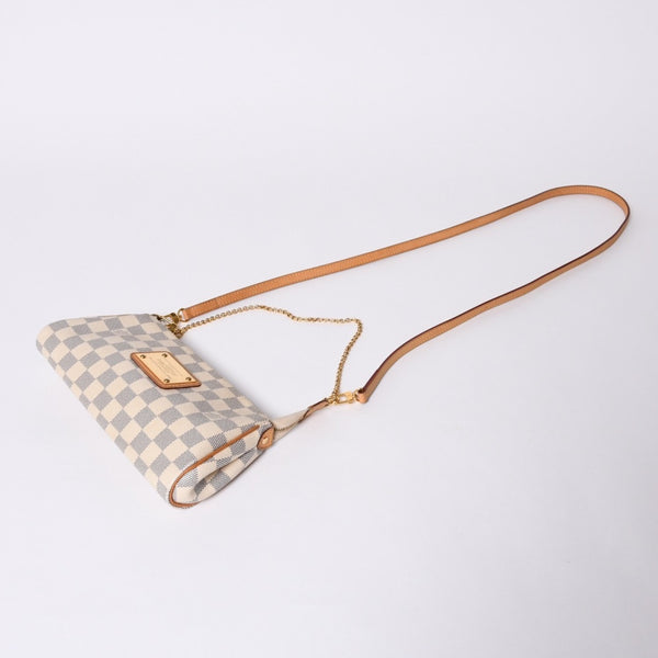 Very good condition LOUIS VUITTON Damier Azur Eva 2WAY hand shoulder bag N55214 Used 4a000275