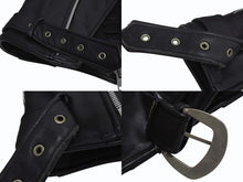 画像をギャラリービューアに読み込む, HARLEY DAVIDSON ハーレーダビットソン ダブル ライダース ベルト レザージャケット ブラック シルバー金具 サイズ34 中古 4b002755