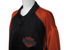画像をギャラリービューアに読み込む, HARLEY DAVIDSON ハーレーダビットソン メッシュジャケット 98255-07VM ポリエステル ブラック オレンジ サイズXL 美品 中古 4b002756
