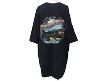 画像をギャラリービューアに読み込む, HARLEY DAVIDSON ハーレーダビットソン スカルプリント 半袖Tシャツ ブラック グリーン ホワイト サイズ2XL 美品 中古 4b002757