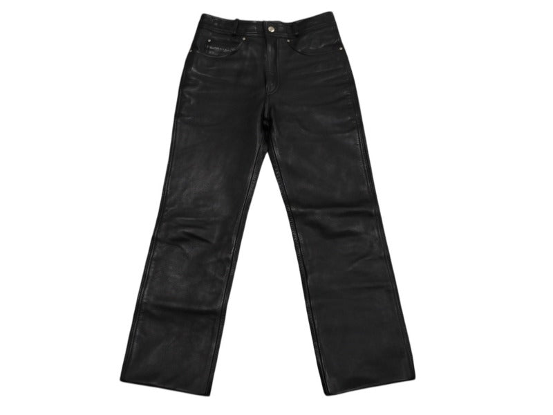 HARLEY DAVIDSON Harley Davidson Leather Pants 98146 Made in Indonesia Leather Nylon Black Size 31 Good Condition Used 4b002758