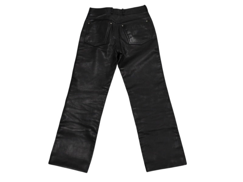HARLEY DAVIDSON Harley Davidson Leather Pants 98146 Made in Indonesia Leather Nylon Black Size 31 Good Condition Used 4b002758