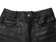 Load image into Gallery viewer, HARLEY DAVIDSON ハーレーダビットソン レザーパンツ 98146 インドネシア製 レザー ナイロン ブラック サイズ31 美品 中古 4b002758