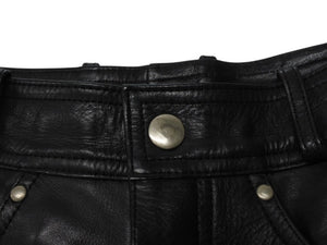 HARLEY DAVIDSON Harley Davidson Leather Pants 98146 Made in Indonesia Leather Nylon Black Size 31 Good Condition Used 4b002758
