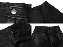 Load image into Gallery viewer, HARLEY DAVIDSON ハーレーダビットソン レザーパンツ 98146 インドネシア製 レザー ナイロン ブラック サイズ31 美品 中古 4b002758