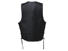 画像をギャラリービューアに読み込む, 極美品 HARLEY DAVIDSON ハーレーダビットソン TRADITION LEATHER VEST レザーベスト 98007-11VM ブラック サイズL 中古 4b002759