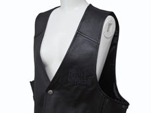 画像をギャラリービューアに読み込む, 極美品 HARLEY DAVIDSON ハーレーダビットソン TRADITION LEATHER VEST レザーベスト 98007-11VM ブラック サイズL 中古 4b002759
