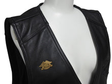 画像をギャラリービューアに読み込む, 極美品 HARLEY DAVIDSON ハーレーダビットソン レザーベスト 98132 サイズM レザー スカル パッチ ブラック 中古 4b002760