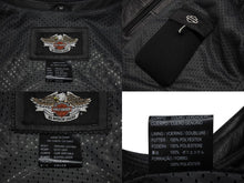 画像をギャラリービューアに読み込む, 極美品 HARLEY DAVIDSON ハーレーダビットソン レザーベスト 98132 サイズM レザー スカル パッチ ブラック 中古 4b002760