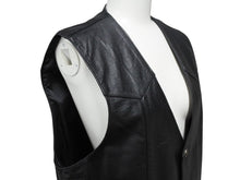 Load image into Gallery viewer, HARLEY DAVIDSON ハーレーダビットソン レザーベスト 50107 サイズM カーフレザー ブラック レーシング バイク 美品 中古 4b002761