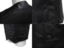 Load image into Gallery viewer, HARLEY DAVIDSON ハーレーダビットソン レザーベスト 50107 サイズM カーフレザー ブラック レーシング バイク 美品 中古 4b002761