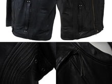 画像をギャラリービューアに読み込む, 極美品 HARLEY DAVIDSON ハーレーダビットソン レザージャケット ラインストーン ブラック オレンジ シルバー金具 サイズL 中古 4b002762