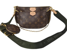 画像をギャラリービューアに読み込む, 極美品 LOUIS VUITTON ルイヴィトン ミュルティポシェット アクセソワール カーキ ショルダーバッグ モノグラム M44813 中古 4b002764