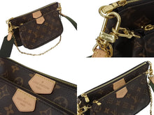 画像をギャラリービューアに読み込む, 極美品 LOUIS VUITTON ルイヴィトン ミュルティポシェット アクセソワール カーキ ショルダーバッグ モノグラム M44813 中古 4b002764