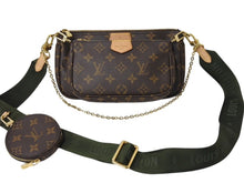 画像をギャラリービューアに読み込む, 極美品 LOUIS VUITTON ルイヴィトン ミュルティポシェット アクセソワール カーキ ショルダーバッグ モノグラム M44813 中古 4b002765