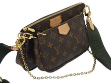 画像をギャラリービューアに読み込む, 極美品 LOUIS VUITTON ルイヴィトン ミュルティポシェット アクセソワール カーキ ショルダーバッグ モノグラム M44813 中古 4b002765