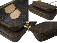 画像をギャラリービューアに読み込む, 極美品 LOUIS VUITTON ルイヴィトン ミュルティポシェット アクセソワール カーキ ショルダーバッグ モノグラム M44813 中古 4b002765