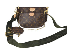 Load image into Gallery viewer, 極美品 LOUIS VUITTON ルイヴィトン ミュルティポシェット アクセソワール カーキ ショルダーバッグ モノグラム M44813 中古 4b002766