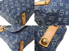 画像をギャラリービューアに読み込む, 極美品 LOUIS VUITTON ルイヴィトン モノグラムデニム バギーPM ショルダーバッグ ワンショルダー M95049 インディゴブルー 中古 4b002768