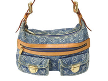 画像をギャラリービューアに読み込む, 極美品 LOUIS VUITTON ルイヴィトン モノグラムデニム バギーPM ショルダーバッグ ワンショルダー M95049 インディゴブルー 中古 4b002769