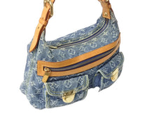 画像をギャラリービューアに読み込む, 極美品 LOUIS VUITTON ルイヴィトン モノグラムデニム バギーPM ショルダーバッグ ワンショルダー M95049 インディゴブルー 中古 4b002769