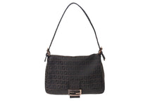 画像をギャラリービューアに読み込む, 極美品 FENDI フェンディ ズッキーノ マンマバケット キャンバス ワンショルダーバッグ ブラウン ピンクゴールド金具 8BR001 中古 4b002783