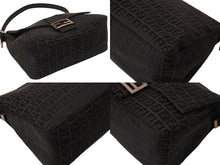 画像をギャラリービューアに読み込む, 極美品 FENDI フェンディ ズッキーノ マンマバケット キャンバス ワンショルダーバッグ ブラウン ピンクゴールド金具 8BR001 中古 4b002783