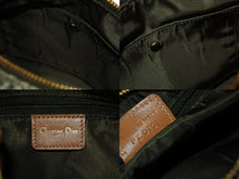 Load image into Gallery viewer, 極美品 Christian Dior クリスチャンディオール ハンドバッグ トロッター コットン グリーン ベージュ 中古 4b002785