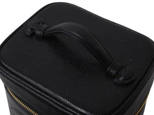 Load image into Gallery viewer, 極美品 CHANEL シャネル バニティ ハンドバッグ 4番台 ココマーク キャビアスキン ブラック ゴールド金具 中古 4b002787