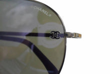 画像をギャラリービューアに読み込む, CHANEL シャネル ティアドロップ サングラス 4189-T-Q c.124/25 サイズ59□14 135 ココマーク パープル 美品 中古 4b002788