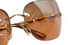 Load image into Gallery viewer, 極美品 CHANEL シャネル リムレス サングラス 4112 c.291/7H サイズ65□16 120 ココマーク ブラウン 中古 4b002799