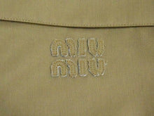 Load image into Gallery viewer, MIUMIU ミュウミュウ ウールミニスカート MG2124 サイズ36 ギャバジン バックロゴパッチ ブラウン 24SS 美品 中古 4b002803