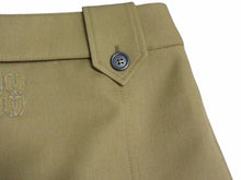 Load image into Gallery viewer, MIUMIU ミュウミュウ ウールミニスカート MG2124 サイズ36 ギャバジン バックロゴパッチ ブラウン 24SS 美品 中古 4b002803