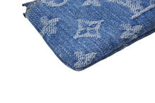 画像をギャラリービューアに読み込む, 新品未使用 LOUIS VUITTON ルイヴィトン モノグラム デニム カードキーケース ポシェットクレ チェリー 新作 M14938 村上隆 ブルー 中古 4b002807