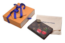 画像をギャラリービューアに読み込む, 新品未使用 LOUIS VUITTON ルイヴィトン モノグラム ポルトフォイユ リサ 新作 二つ折り財布 M13420 村上隆 ブラウン 中古 4b002809