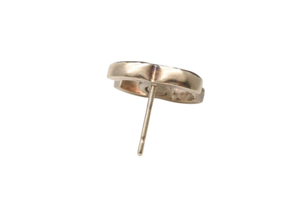CHANEL シャネル ココマーク ピアス 両耳 アクセサリー 10C刻印 フランス製 GP ゴールドラメ 1.3g 美品 中古 4b002824