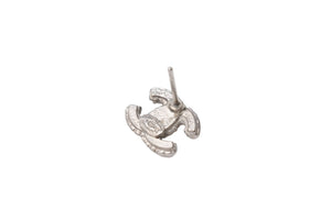 Very Good Condition CHANEL Coco Mark Earrings Weight Approximately 2.4g A12A Engraved Rhinestone Metal Silver Clear Binaural Used 4b002826
