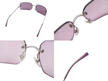 Load image into Gallery viewer, 極美品 CHANEL シャネル リムレス サングラス アイウェア 4017 c.124/76 サイズ62□17 120 ココマーク ピンク 中古 4b002813