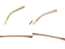 Load image into Gallery viewer, 極美品 CHANEL シャネル リムレス サングラス 4092-B c102/8Z サイズ62□15 120 ココマーク ラインストーン メタル ブラウン 中古 4b002815