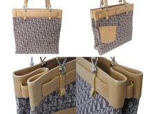 Load image into Gallery viewer, CHRISTIAN DIOR クリスチャンディオール トロッター トートバッグ BM-1001 キャンバス レザー ブラウン シルバー金具 美品 中古 4b002833