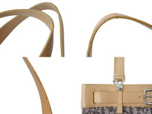 Load image into Gallery viewer, CHRISTIAN DIOR クリスチャンディオール トロッター トートバッグ BM-1001 キャンバス レザー ブラウン シルバー金具 美品 中古 4b002833