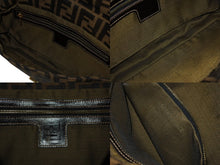 画像をギャラリービューアに読み込む, FENDI フェンディ マンマバケット ワンショルダーバッグ 26424 ズッカ柄 ブラウン キャンバス レザー ゴールド金具 美品 中古 4b002838