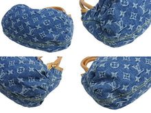 Load image into Gallery viewer, LOUIS VUITTON ルイヴィトン プリーティ ハンドバッグ M95020 モノグラム デニム レザー ゴールド金具 美品 中古 4b002841