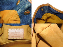Load image into Gallery viewer, LOUIS VUITTON ルイヴィトン プリーティ ハンドバッグ M95020 モノグラム デニム レザー ゴールド金具 美品 中古 4b002841