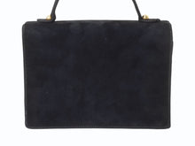 画像をギャラリービューアに読み込む, BALENCIAGA バレンシアガ ビジュー ラインストーン ミニハンドバッグ スウェード ビジュー ブラック ゴールド金具 美品 中古 4b002844