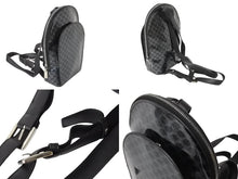 画像をギャラリービューアに読み込む, CELINE セリーヌ ミニリュック バックパック マカダム オールドセリーヌ ヴィンテージ レザー パテント ブラック 美品 中古 4b002847