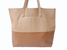 Load image into Gallery viewer, MIUMIU ミュウミュウ トートバッグ ハンドバッグ バイカラー レザー ブラウン ライトブラウン ゴールド金具 美品 中古 4b002851